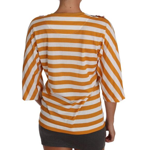 Dolce & Gabbana Firenze Top TSH2382 34 sleeve Women Orange Tops & T-Shirts - Picture 2 of 4